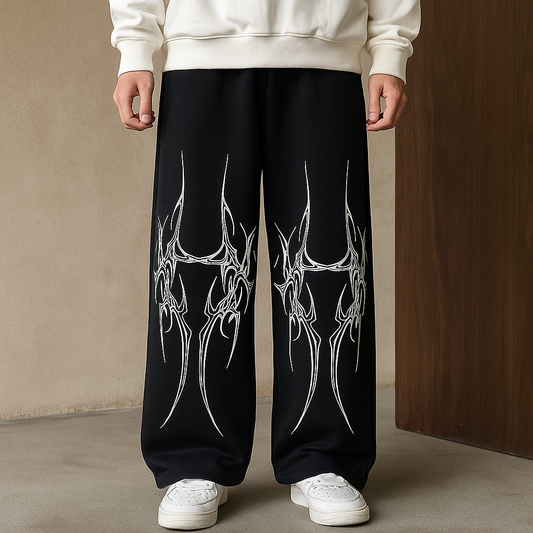 MultiWonders UrbanDrip Printed Baggy Lower for Men