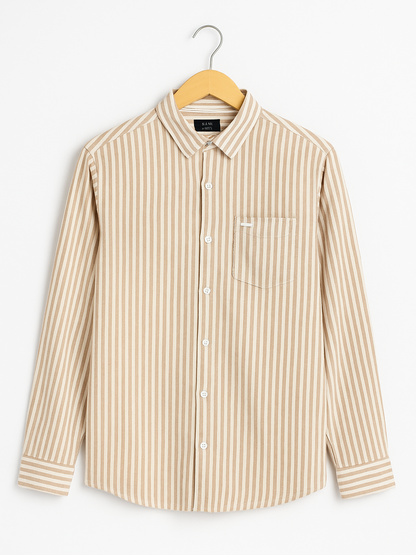 Men's Striped Cotton Shirt | Casual & Formal Wear