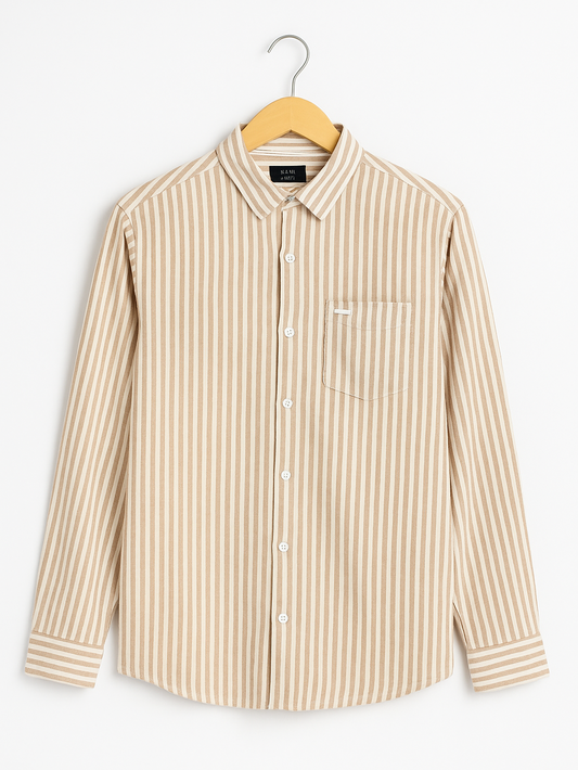 Men's Striped Cotton Shirt | Casual & Formal Wear
